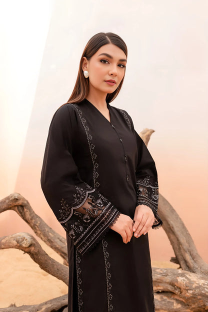 Black Rose - 2Pc Stitched