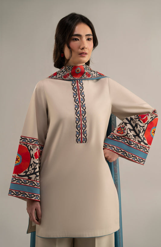 Medallion 3Pc Stitched Dress