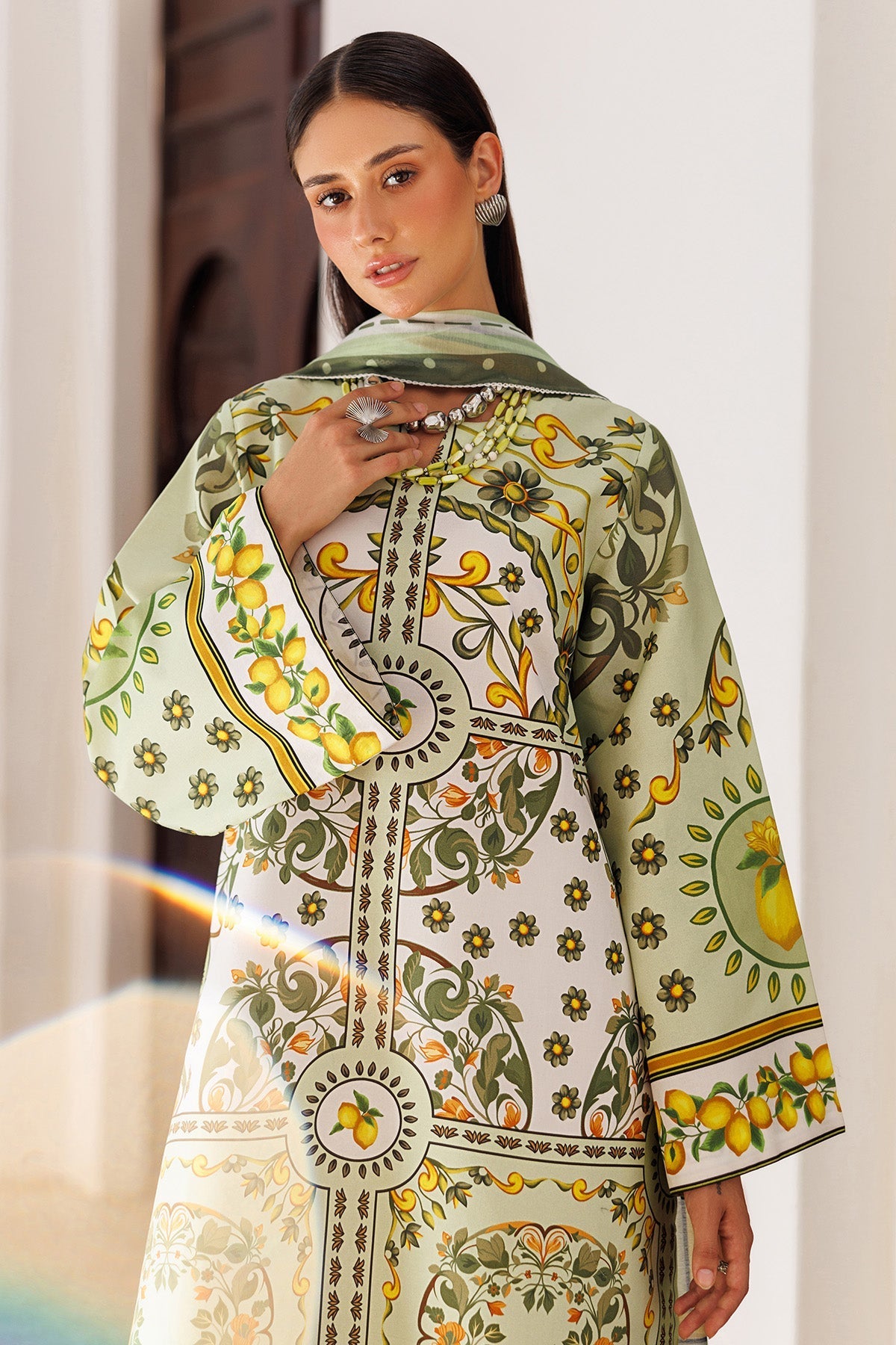 Lush Lime 3Piece Stitched