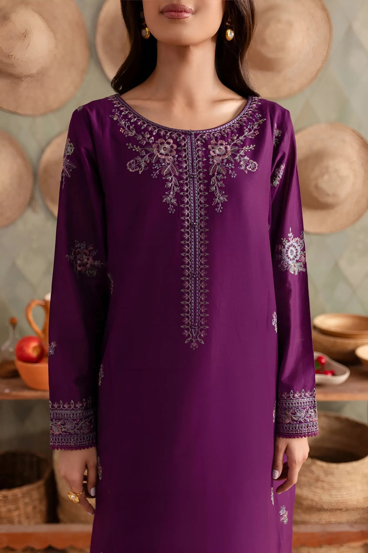 Embroidered Lawn Dress