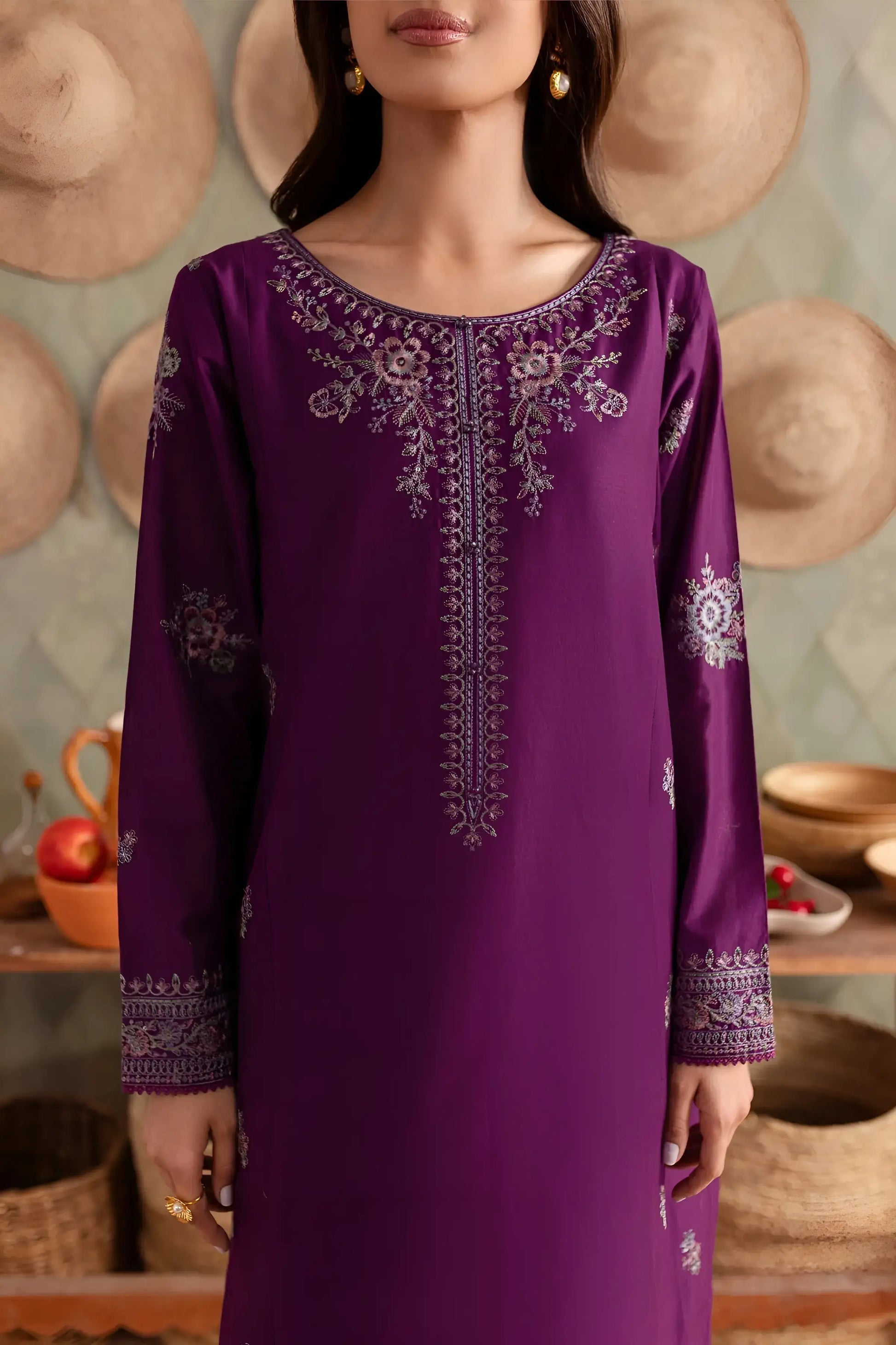 Embroidered Lawn Dress