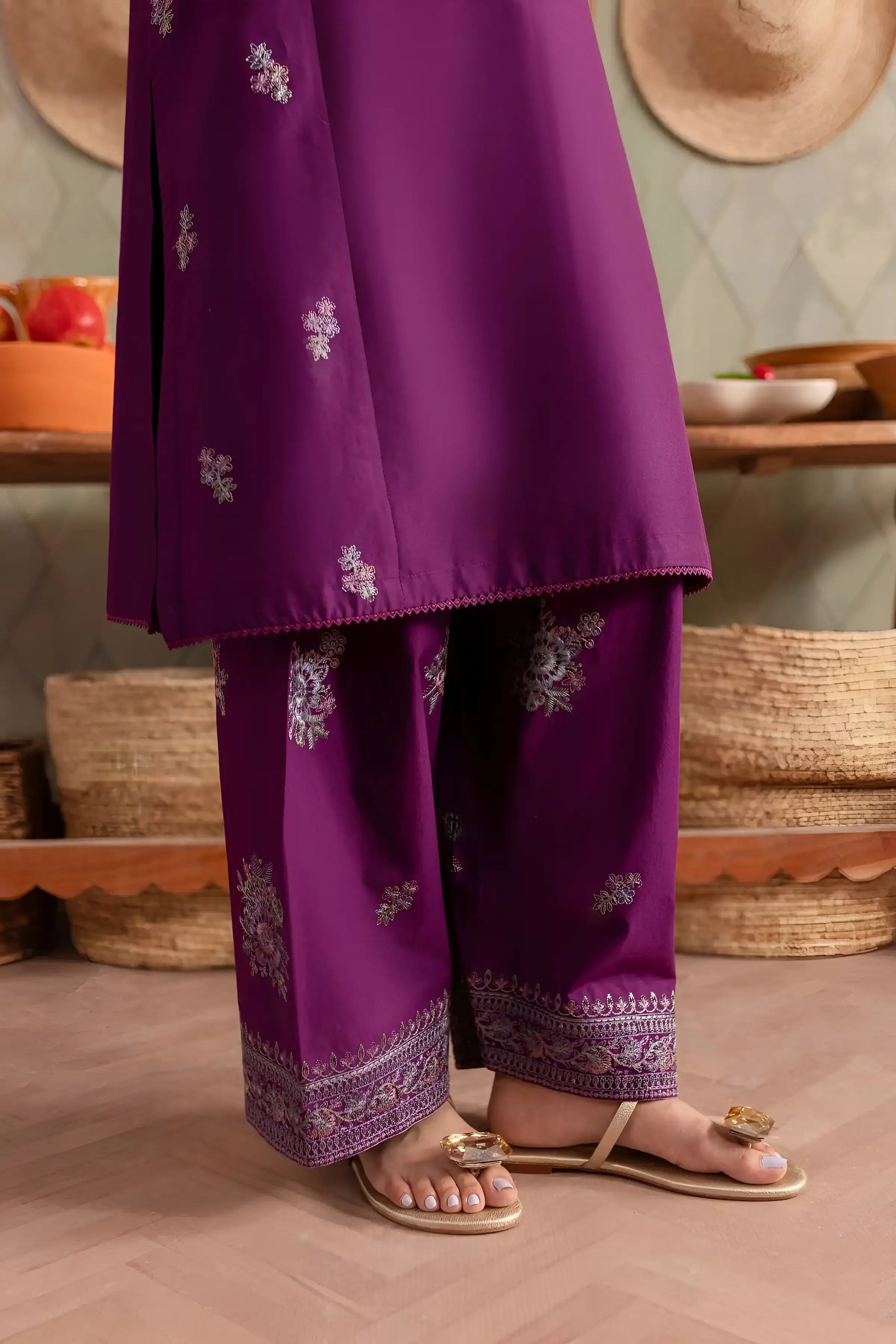 Embroidered Lawn Dress