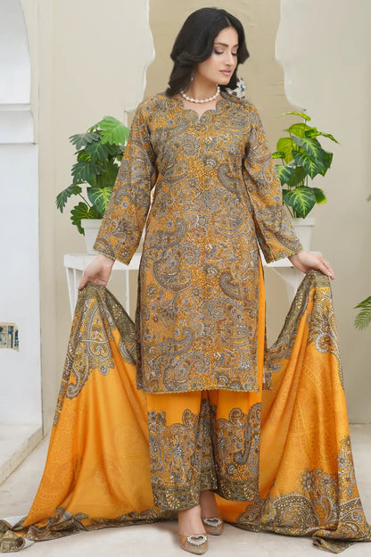 Bin Saeed 3Pc Stitched Suit