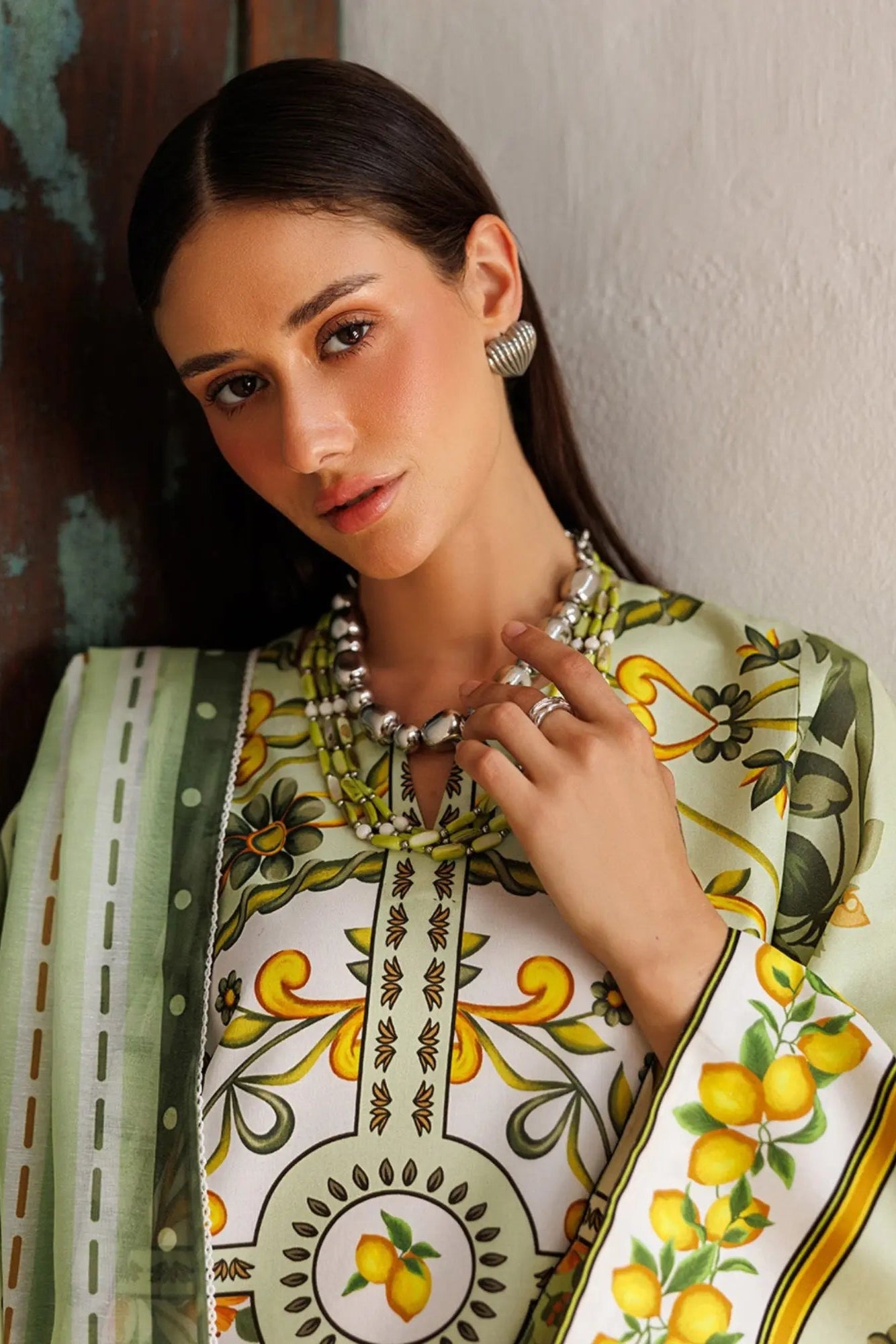 Lush Lime 3Piece Stitched