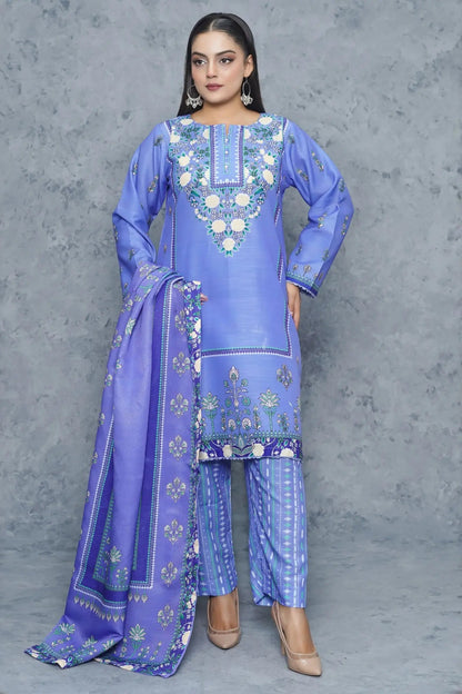 Dhanak 3Piece Stitched Suit