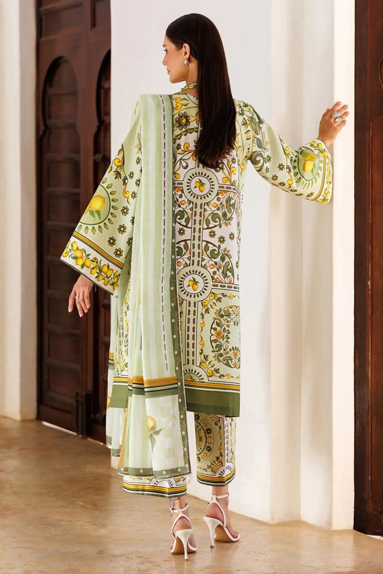 Lush Lime 3Piece Stitched