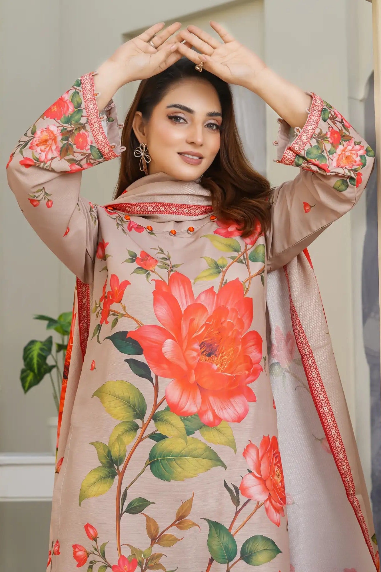 Jazmin 3Piece Stitched Suit