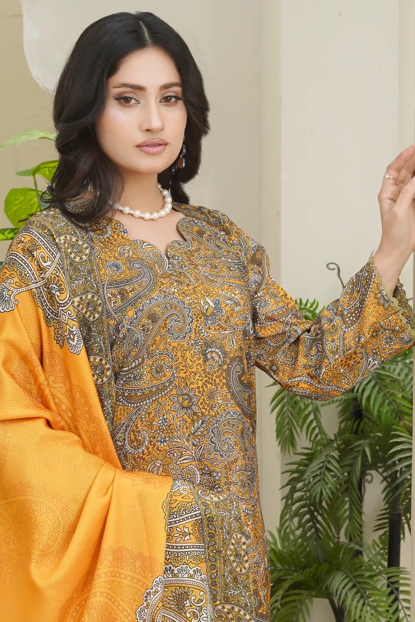 Bin Saeed 3Pc Stitched Suit