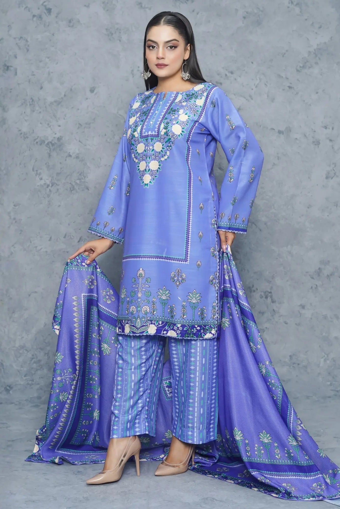 Dhanak 3Piece Stitched Suit