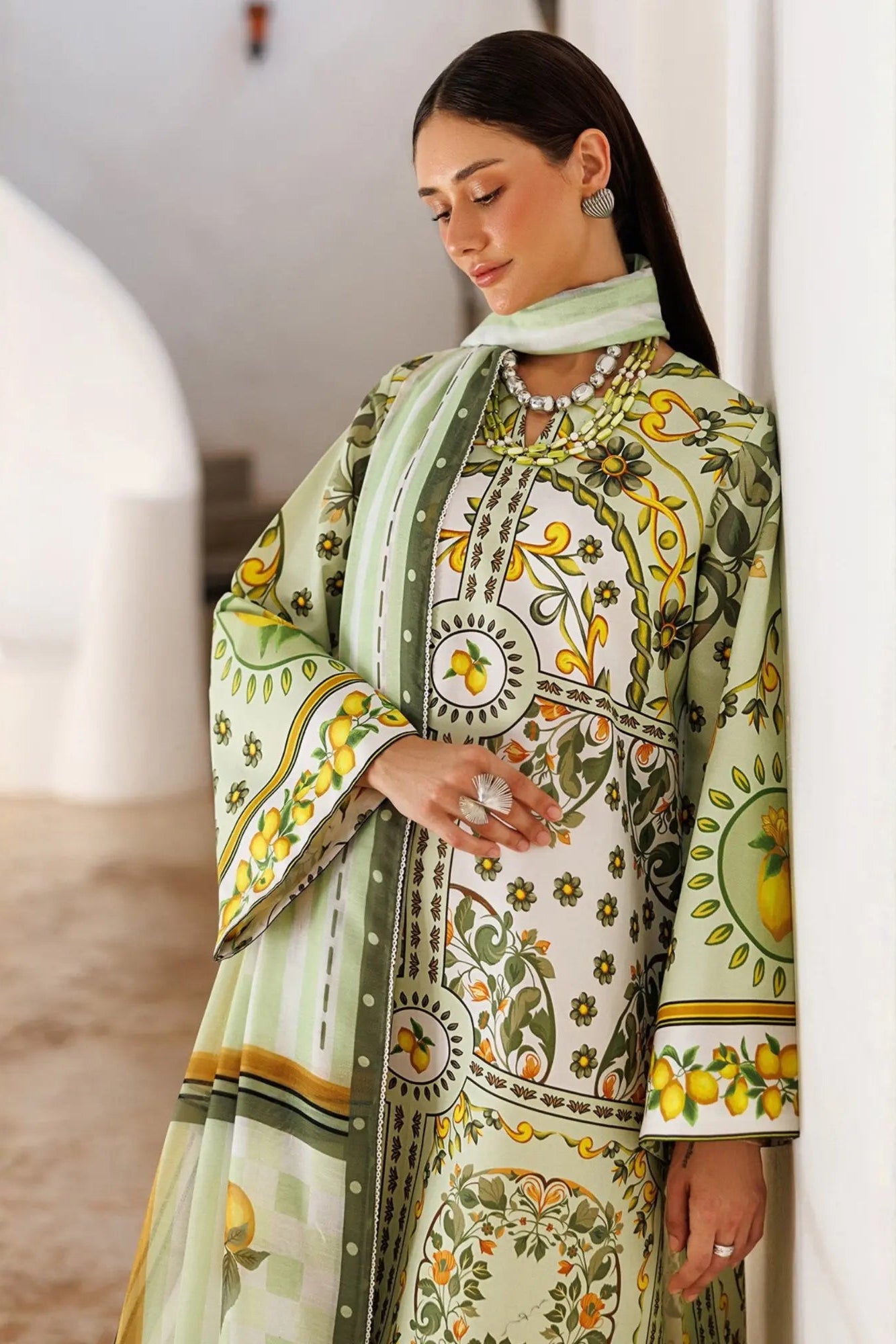 Lush Lime 3Piece Stitched