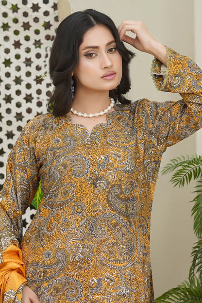 Bin Saeed 3Pc Stitched Suit