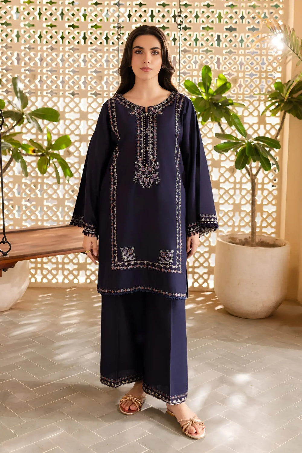 Blueberry -Lawn 2Pc Stitched